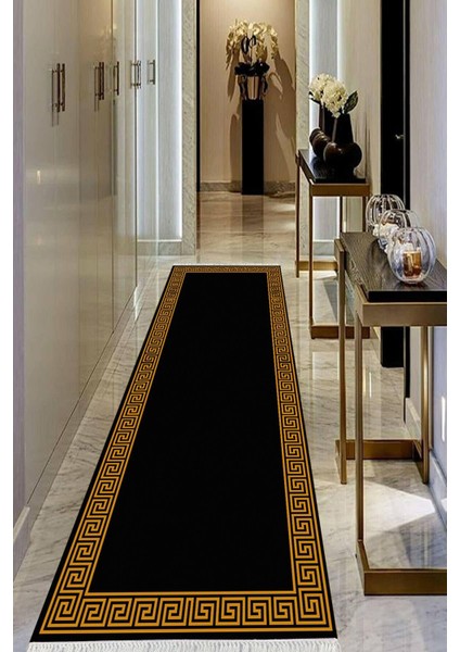 Dijital Baskılı Kaymaz Taban Yıkanabilir Modern Salon Halısı Koridor Halısı Yolluk VHU-HS-416