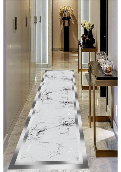 Dijital Baskılı Kaymaz Taban Yıkanabilir Modern Salon Halısı Koridor Halısı Yolluk VHU-SD-448