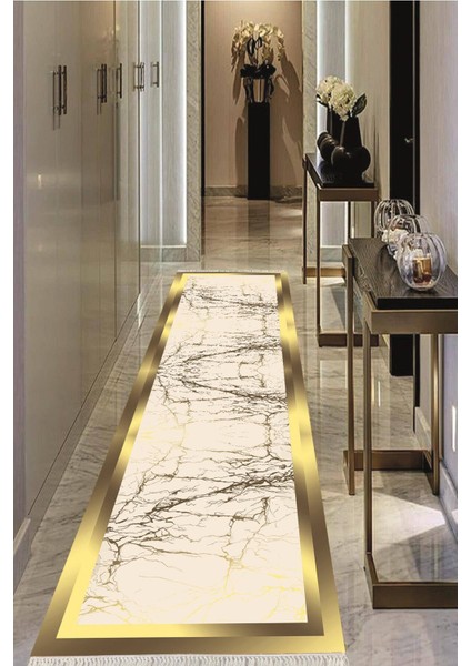 Dijital Baskılı Kaymaz Taban Yıkanabilir Modern Salon Halısı Koridor Halısı Yolluk VHU-SD-493