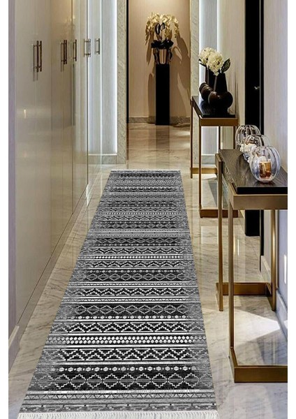 Dijital Baskılı Kaymaz Taban Yıkanabilir Modern Salon Halısı Koridor Halısı Yolluk VHU-HY-1301