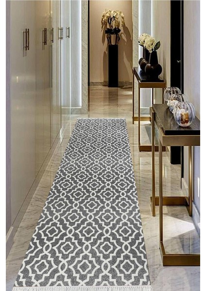 Dijital Baskılı Kaymaz Taban Yıkanabilir Modern Salon Halısı Koridor Halısı Yolluk VHU-SD-513