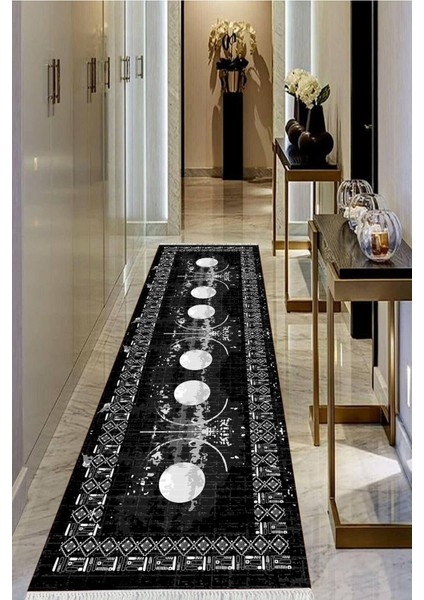Dijital Baskılı Kaymaz Taban Yıkanabilir Modern Salon Halısı Koridor Halısı Yolluk VHU-SD-1070