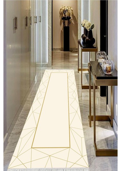 Dijital Baskılı Kaymaz Taban Yıkanabilir Modern Salon Halısı Koridor Halısı Yolluk VHU-SD-534