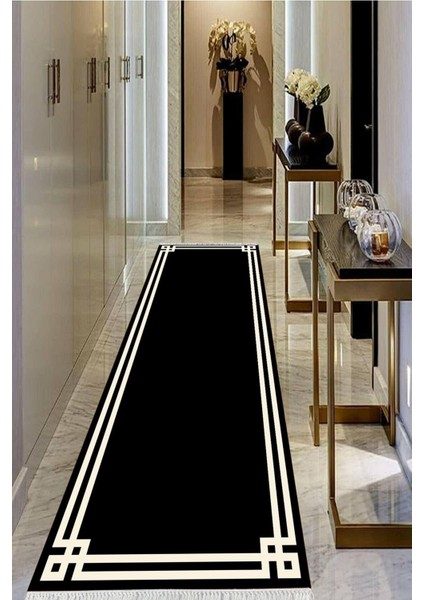 Dijital Baskılı Kaymaz Taban Yıkanabilir Modern Salon Halısı Koridor Halısı Yolluk VHU-SD-544