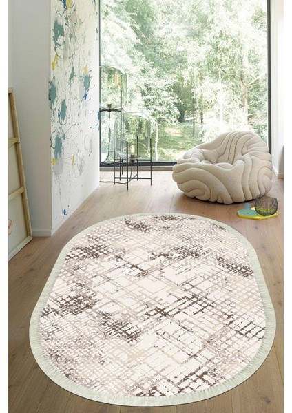 Dijital Baskılı Kaymaz Taban Yıkanabilir Oval Salon Halısı Mutfak Halısı Yolluk Vho-Ht-50
