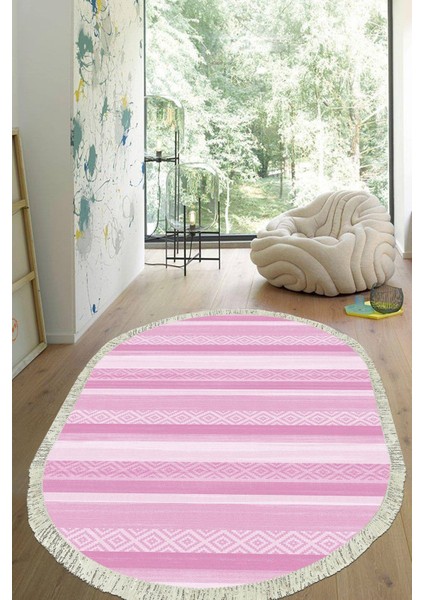 Dijital Baskılı Kaymaz Taban Yıkanabilir Oval Salon Halısı Mutfak Halısı Yolluk VHO-HT-1010