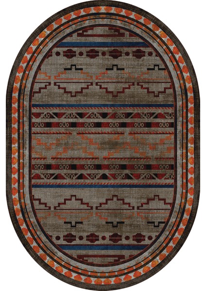 Dijital Baskılı Kaymaz Taban Yıkanabilir Oval Salon Halısı Mutfak Halısı Yolluk VHO-HT-978 fiyatları