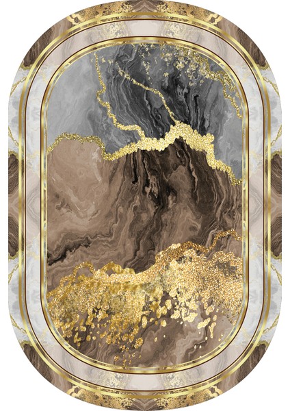 Dijital Baskılı Kaymaz Taban Yıkanabilir Oval Salon Halısı Mutfak Halısı Yolluk VHO-HY-1180 fiyatları