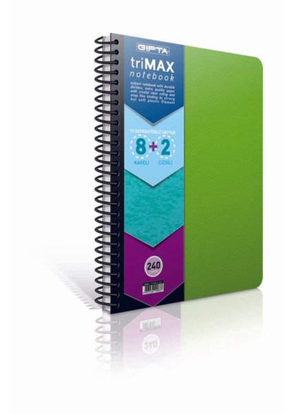 Defter A4 240 8+2 Seperatörlü Sp.trimax 2406 Gıpta