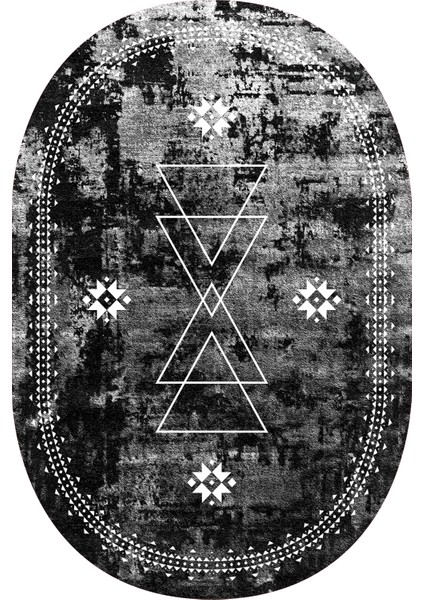 Dijital Baskılı Kaymaz Taban Yıkanabilir Oval Salon Halısı Mutfak Halısı Yolluk VHO-SD-1034 fiyatları