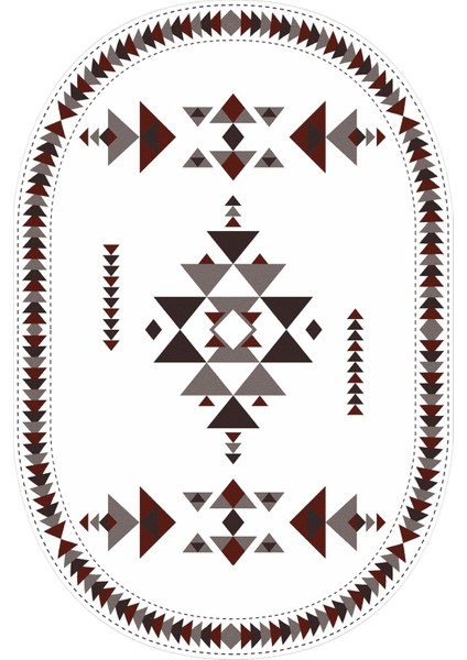 Dijital Baskılı Kaymaz Taban Yıkanabilir Oval Salon Halısı Mutfak Halısı Yolluk VHO-SD-1062 fiyatları