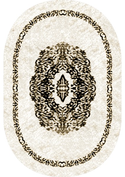 Dijital Baskılı Kaymaz Taban Yıkanabilir Oval Salon Halısı Mutfak Halısı Yolluk VHO-SD-634