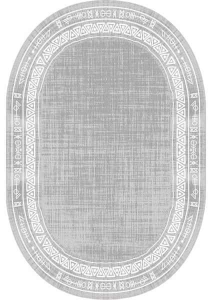 Dijital Baskılı Kaymaz Taban Yıkanabilir Oval Salon Halısı Mutfak Halısı Yolluk VHO-SD-563