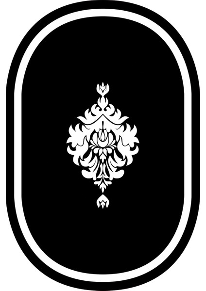 Dijital Baskılı Kaymaz Taban Yıkanabilir Oval Salon Halısı Mutfak Halısı Yolluk VHO-SD-670