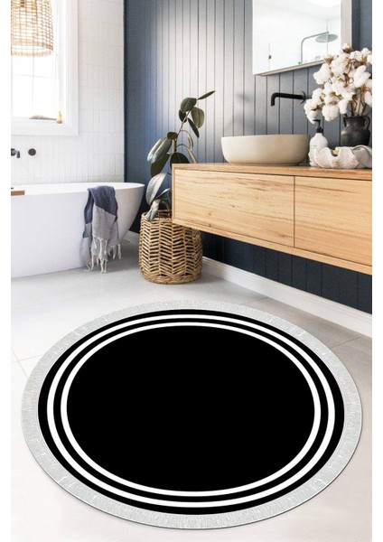 Dijital Baskılı Kaymaz Taban Yıkanabilir Yuvarlak Salon Halısı Mutfak Halısı Paspas VHYU-HS-508