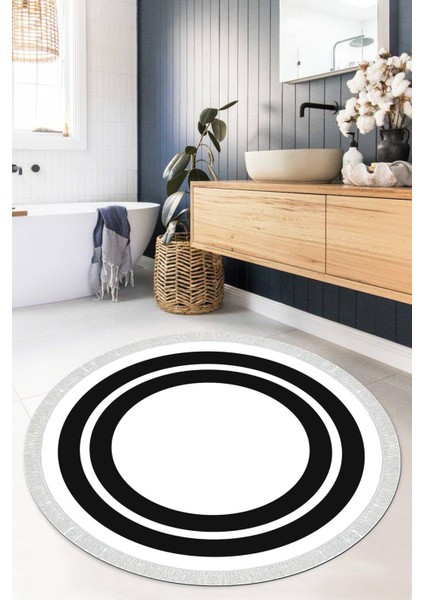 Dijital Baskılı Kaymaz Taban Yıkanabilir Yuvarlak Salon Halısı Mutfak Halısı Paspas VHYU-HS-552