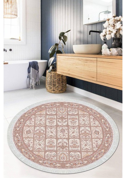 Dijital Baskılı Kaymaz Taban Yıkanabilir Yuvarlak Salon Halısı Mutfak Halısı Paspas Vhyu-Ht-47