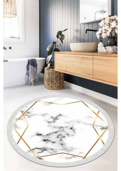 Dijital Baskılı Kaymaz Taban Yıkanabilir Yuvarlak Salon Halısı Mutfak Halısı Paspas VHYU-HT-326