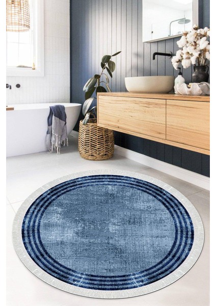 Dijital Baskılı Kaymaz Taban Yıkanabilir Yuvarlak Salon Halısı Mutfak Halısı Paspas VHYU-HT-488