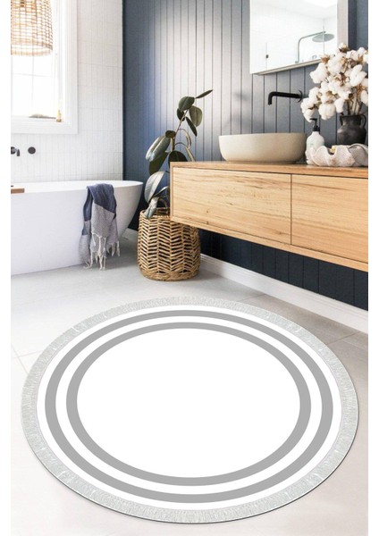 Dijital Baskılı Kaymaz Taban Yıkanabilir Yuvarlak Salon Halısı Mutfak Halısı Paspas VHYU-HT-534