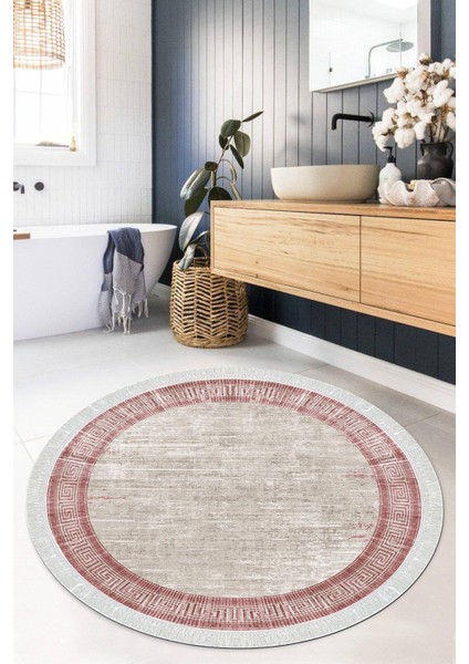 Dijital Baskılı Kaymaz Taban Yıkanabilir Yuvarlak Salon Halısı Mutfak Halısı Paspas VHYU-HT-668