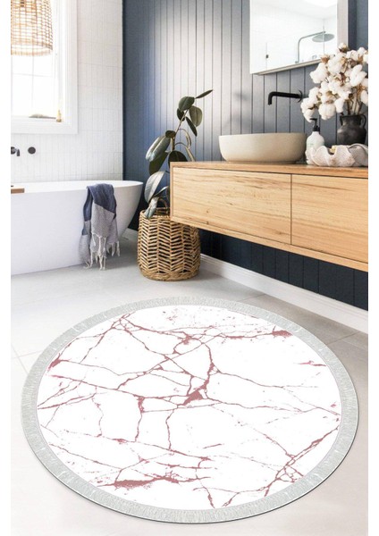 Dijital Baskılı Kaymaz Taban Yıkanabilir Yuvarlak Salon Halısı Mutfak Halısı Paspas VHYU-HT-423