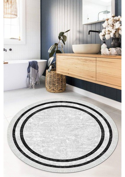 Dijital Baskılı Kaymaz Taban Yıkanabilir Yuvarlak Salon Halısı Mutfak Halısı Paspas VHYU-HT-363