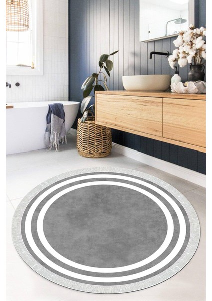 Dijital Baskılı Kaymaz Taban Yıkanabilir Yuvarlak Salon Halısı Mutfak Halısı Paspas VHYU-HT-530
