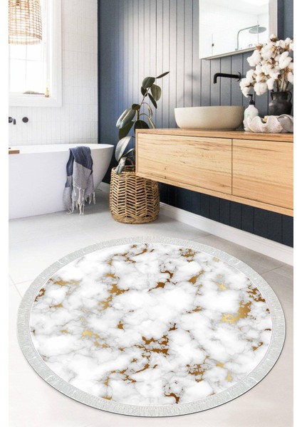 Dijital Baskılı Kaymaz Taban Yıkanabilir Yuvarlak Salon Halısı Mutfak Halısı Paspas VHYU-HT-798