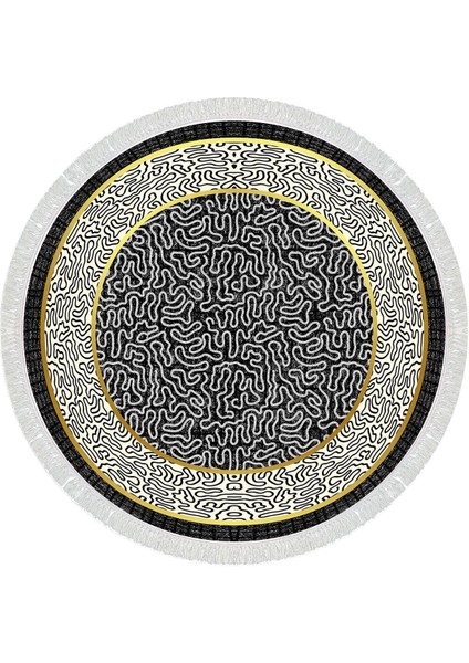 Dijital Baskılı Kaymaz Taban Yıkanabilir Yuvarlak Salon Halısı Mutfak Halısı Paspas VHYU-SD-1073 fiyatları