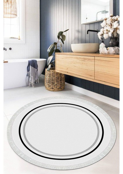 Dijital Baskılı Kaymaz Taban Yıkanabilir Yuvarlak Salon Halısı Mutfak Halısı Paspas VHYU-SD-1129