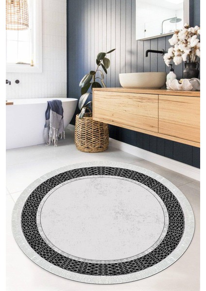 Dijital Baskılı Kaymaz Taban Yıkanabilir Yuvarlak Salon Halısı Mutfak Halısı Paspas VHYU-SD-744