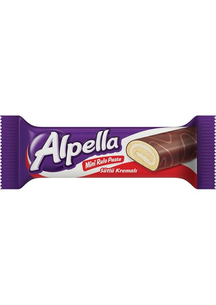 Kakaolu Kaplamalı Kremalı Mini Rulo Pasta 28 gr
