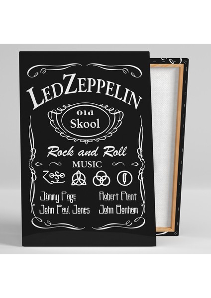 Led Zeppelin Old Skool Rock And Roll Muzik Sanat Dekor Kanvas Tablo