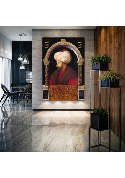 Fatih Sultan Mehmet Osmanlı Padişahları Dekor Kanvas Tablo