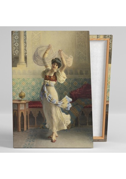 Francesco Ballesio Dans Eden Kadın Oryantel Sanat Dekor Kanvas Tablo fiyatları