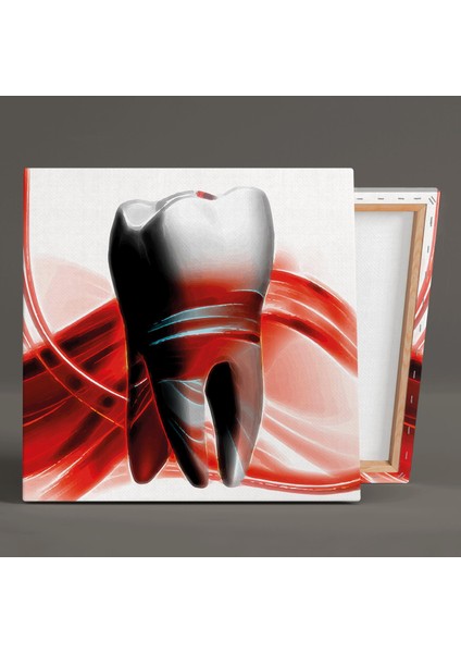 Ağız Sağlığı Diş Hekimi Büro Dental Art Dekoratif Kanvas Tablo