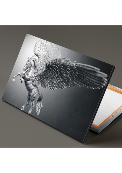 Pegasus Mitoloji Melek Kanatlı Uçan At Dekor Kanvas Tablo