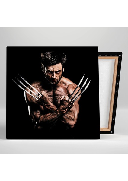 Hugh Jackman Wolverine Xman Film Metal Yumruklar Kanvas Tablo