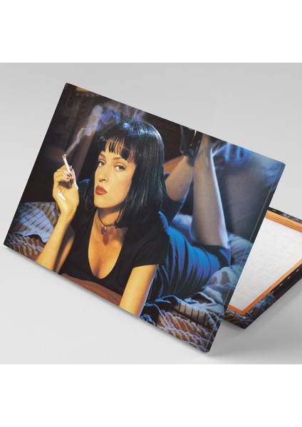 Pulp Fiction Uma Thurman Retro Dekor Ucuz Roman Quentin Tarantino Efsane Film Sanat Kanvas Tablo