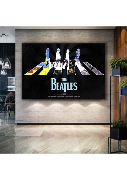 The Beatles Rock Müzik Grubu John Lennon Efsane Müzik Dekor Kanvas Tablo