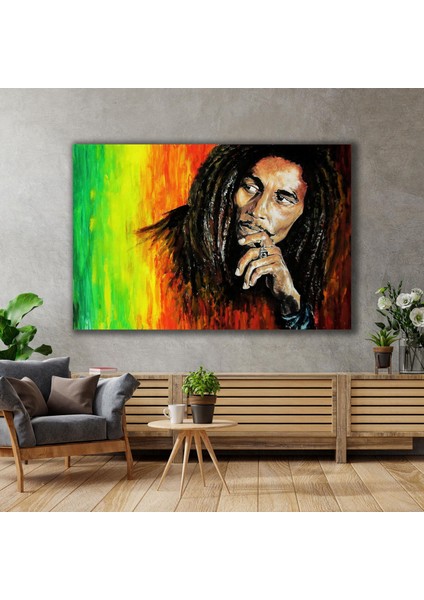 Bob Marley Müzik Efsane Sanatçı Sanat Dekor Kanvas Tablo