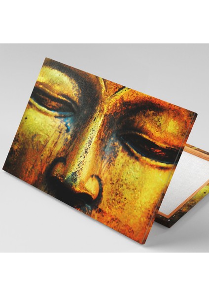 Buda Heykeli Gözü Kapalıhuzur Meditasyon Arınma Budizm Kanvas Tablo fiyatları