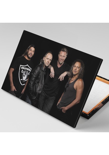 Metallica Efsane Grup Rock Müzik Metalika Dekor Sanat Kanvas Tablo