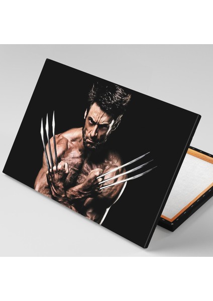 Hugh Jackman Kızgın Bakışlar Demir Eller Wolverine Xman Film Kanvas Tablo