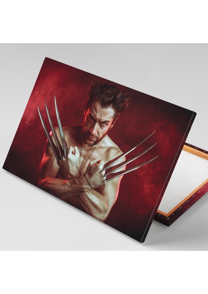 Hugh Jackman Kızgın Bakışlar Wolverine Xman Film Sanat Kanvas Tablo