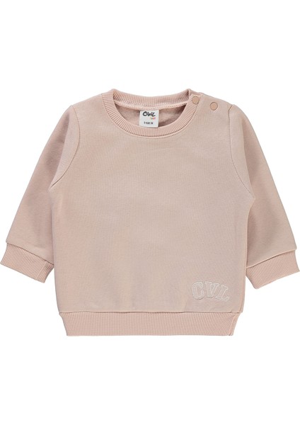 Civil Baby Kız Bebek Sweatshirt 6-18 Ay Pudra