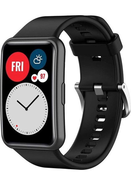 Huawei Watch Fit Mini Uyumlu Silikon Kordon