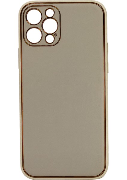 Apple iPhone 12 Pro Uyumlu Coco Leather Seri Arka Koruma