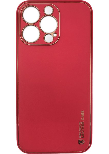 Apple iphone 13 Pro Max Uyumlu Coco Leather Seri Arka Koruma